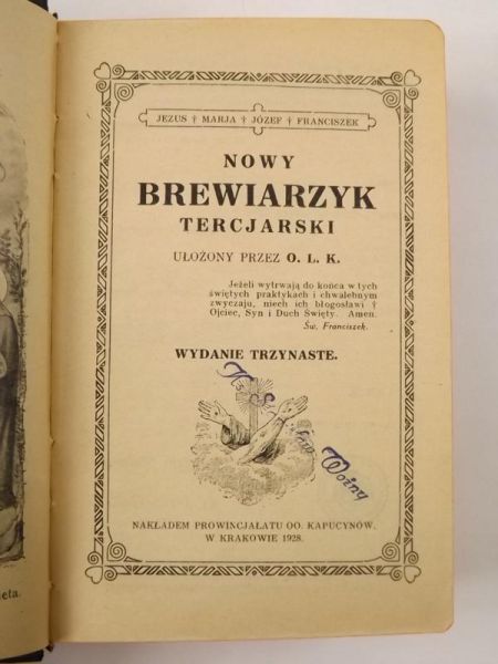 Nowy Brewiarzyk Tercjański, 1928 r.