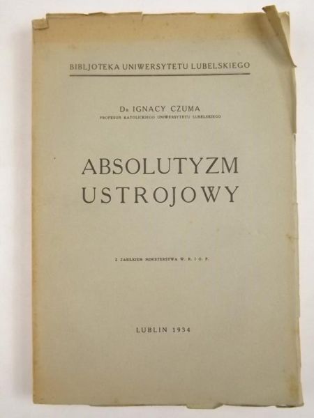 Absolutyzm ustrojowy, 1934 r.