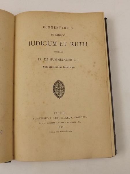Commentarius im Libros Iudicum et Ruth, 1888 r.