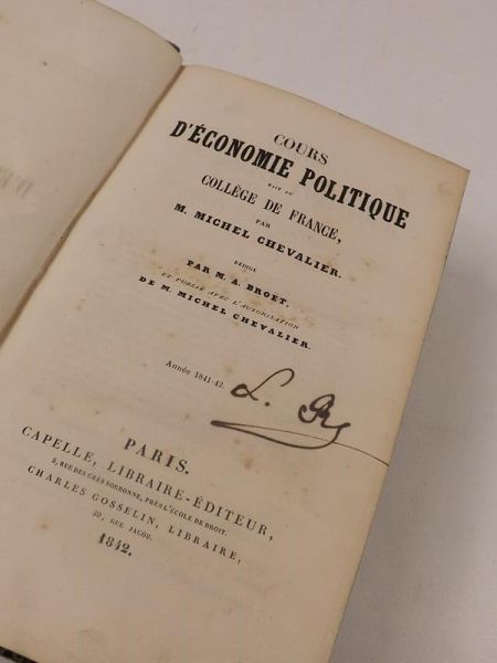Cours d'economie politique, 1842 r.