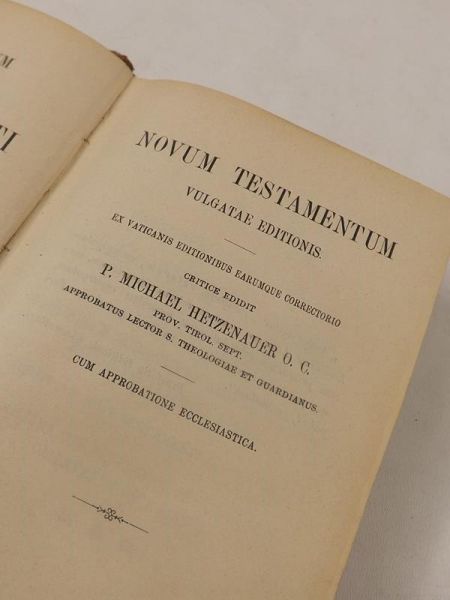 Novum Testamentum Vulgate editionis, ok. 1851 r.