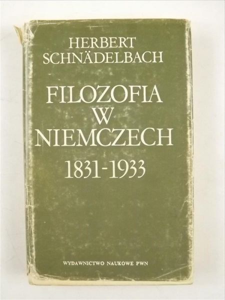 Filozofia w Niemczech 1831-1933