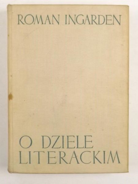 Ingarden Roman - O dziele literackim