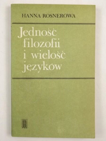 Jedność filozofii i wielość języków