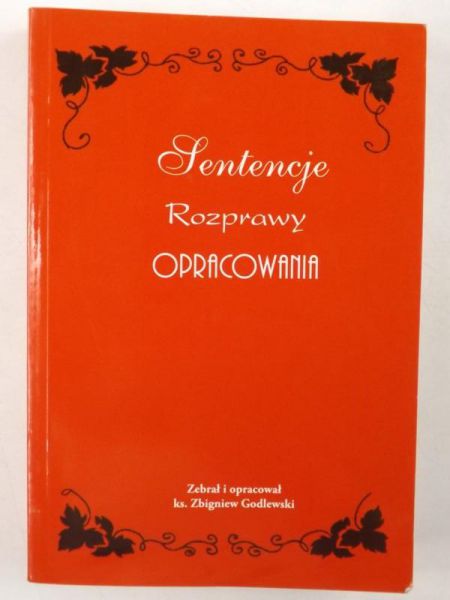 Godlewski Zbigniew - Intencje, rozprawy, opracowania