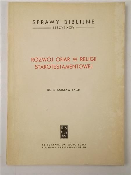 Rozwój ofiar w religii starotestamentowej