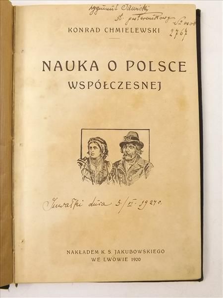 Nauka o Polsce współczesnej, 1920 r.