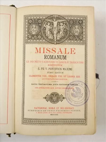 Missale Romanum, 1898 r.