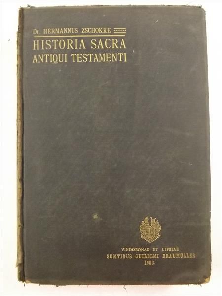 Historia Sacra Antiqui Testamenti, 1903 r.