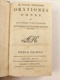 Ciceronis Tulli M. - Orationes Omnes ad Optimas Editiones, 1815 r.