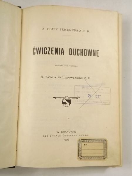 Ćwiczenia duchowne, 1903 r.