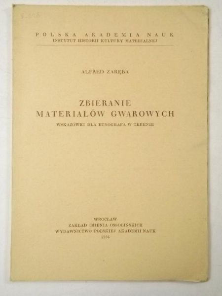 Zbieranie materiałów gwarowych