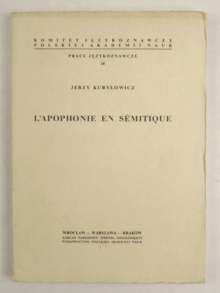 L'apophone en semitique