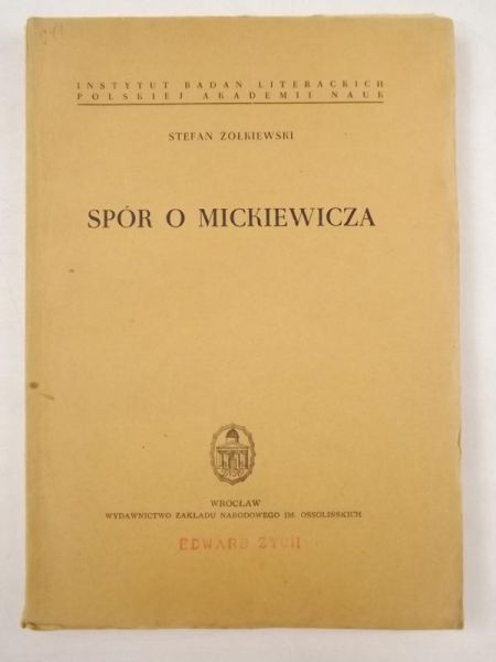 Spór o Mickiewicza