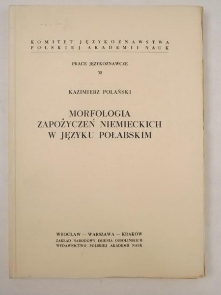 Morfologia zapożyczeń niemieckich w języku połabskim