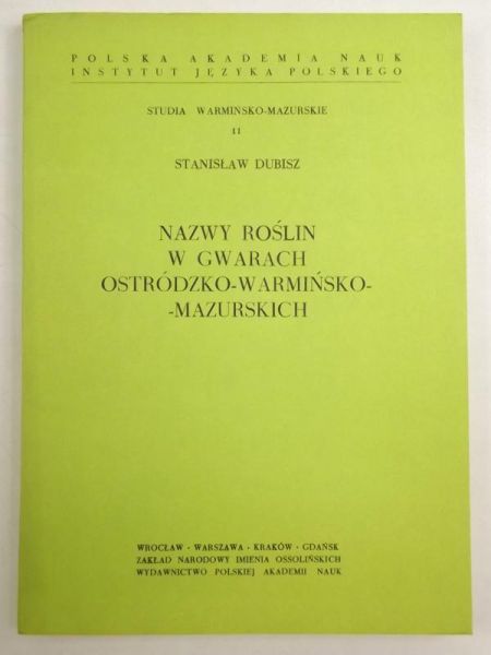 Nazwy roślin w gwarach ostródzkowarmińskomazurskich