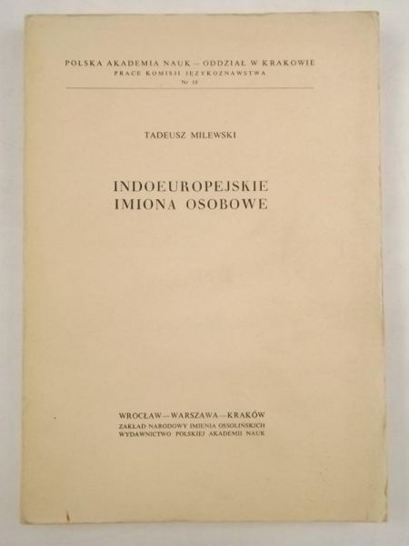 Indoeuropejskie imiona osobowe