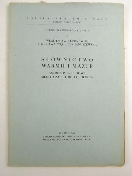 Słownictwo Warmii i Mazur