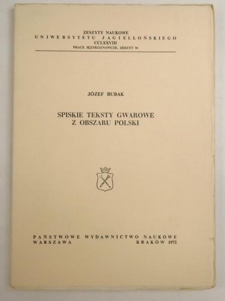 Spiskie teksty gwarowe z obszaru Polski