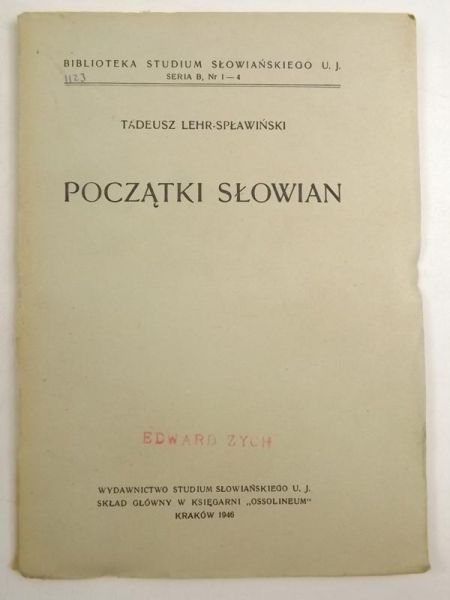 Początki Słowian, 1946 r.