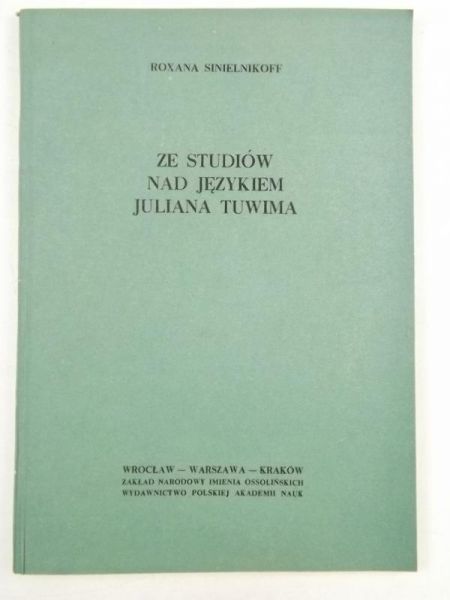 Ze studiów nad językiem Juliana Tuwima