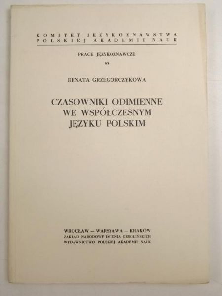 Czasowniki odimienne we współczesnym języku polskim