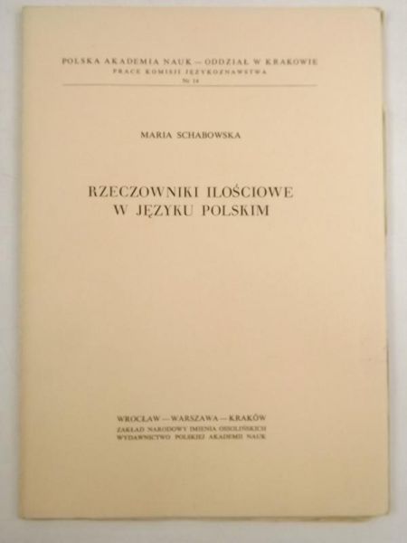 Rzeczowniki ilościowe w języku polskim