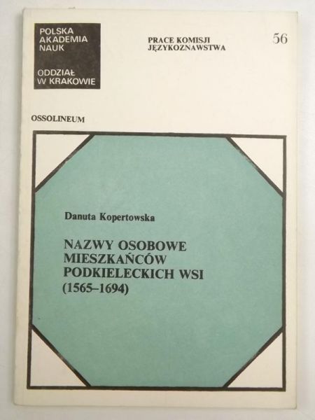 Nazwy osobowe mieszkańców podkieleckich wsi