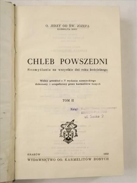 Chleb powszedni. Rozmyślania