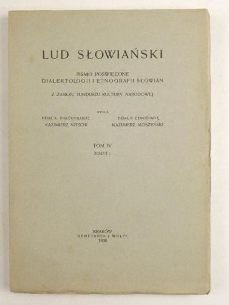 Nitsch ,   - Lud Słowiański, 1938 r.