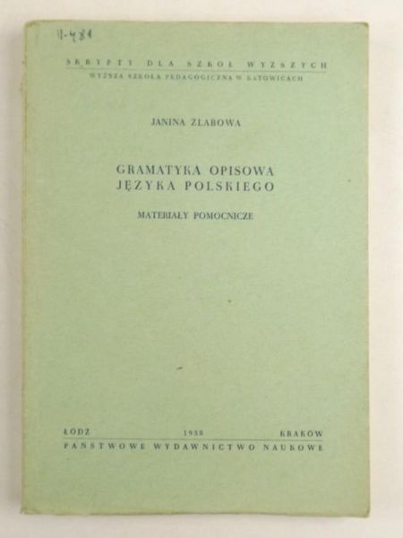Gramatyka opisowa języka polskiego