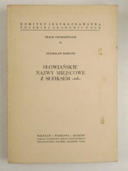 Słowiańskie nazwy miejscowe z sufiksem -bsk-