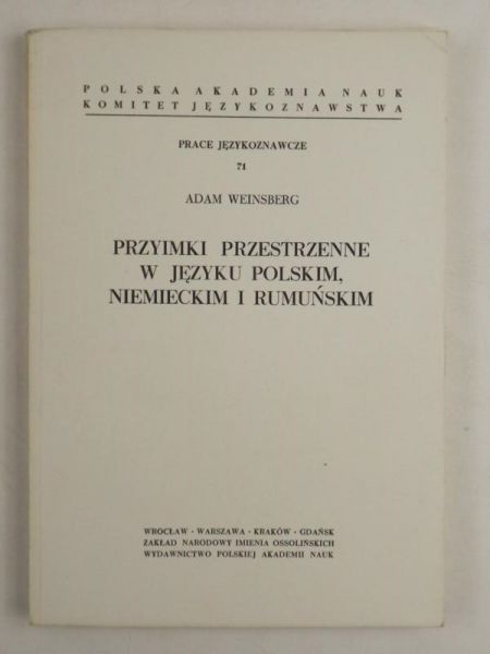 Przyimki przestrzenne w języku polskim, niemieckim i rumuńskim