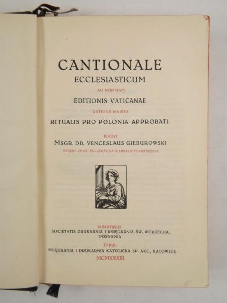 Cantionale Ecclesiasticum ad Normam, 1933 r.