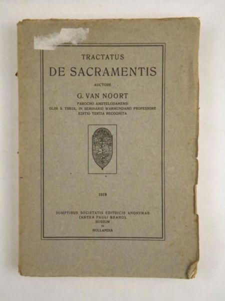 Tractatus De Sacramentis, 1919 r.