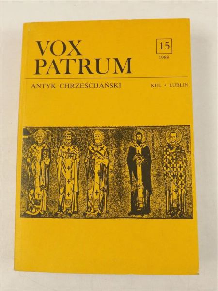 Vox Patrum. Antyk chrześcijański 15, 1988 r.