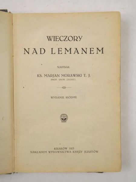 Wieczory nad Lemanem, 1923 r.