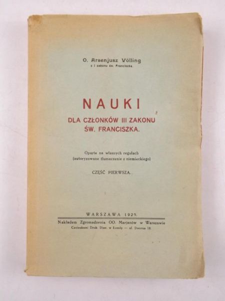 Nauki dla członków III Zakonu Św. Franciszka, 1929 r.