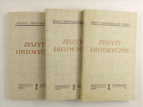 Zeszyty Historyczne, 3 tomy