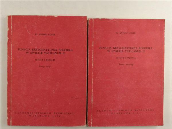 Lewek Antoni - Funkcja kerygmatyczna Kościoła w świetle Vaticanum II. Istota i zadania, Zeszyt 1-2