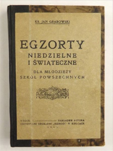 Egzorty niedzielne i świąteczne, 1938 r.