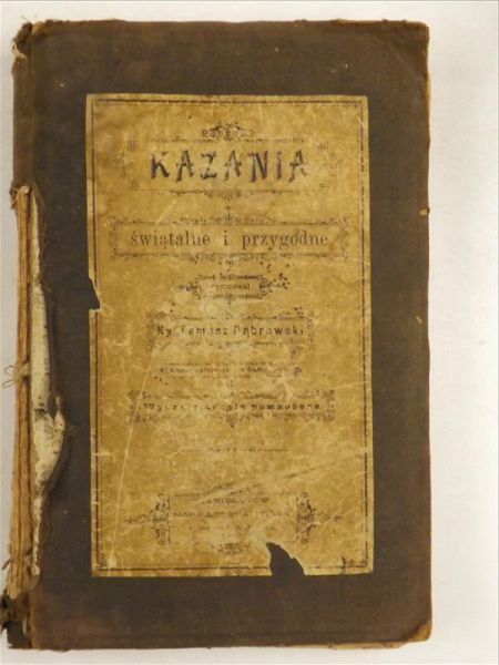 Kazania świątalne i przygodne, 1892 r.