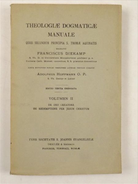 Theologiae Dogmaticae Manuale, 1949 r.
