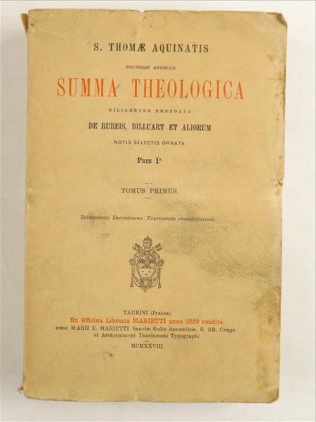 Summa Theologica, T. I, 1928 r.