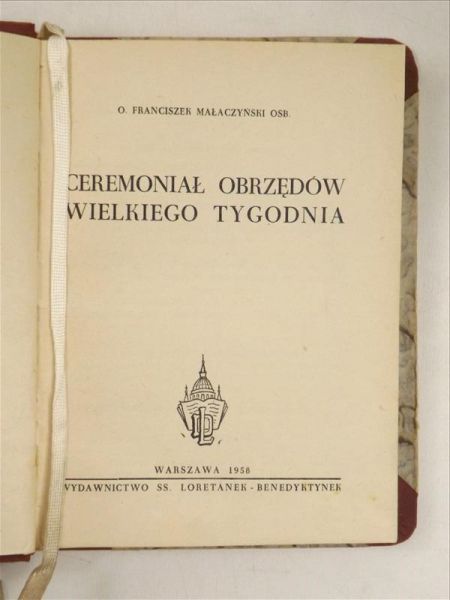 Ceremoniał obrzędów Wielkiego Tygodnia