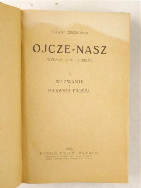 Ojcze-Nasz, T. I-II, 1922 r.