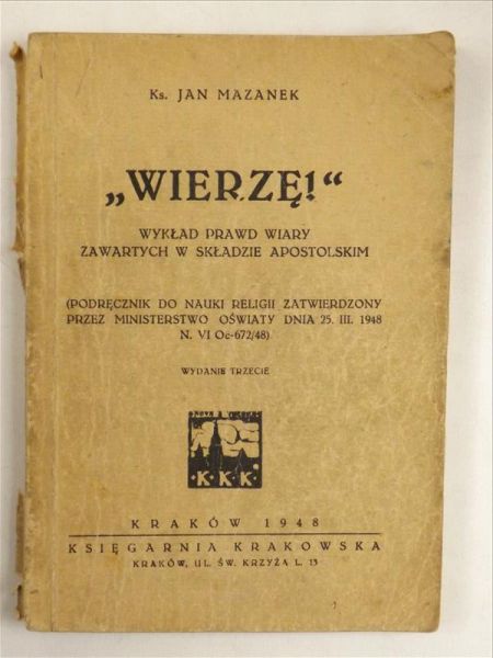 Mazanek Jan - Wierzę, 1948 r.