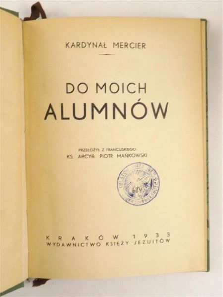 Do moich alumnów, 1933 r.