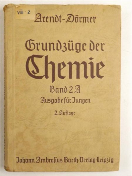 Grundzüge der Chemie, 1942 r.