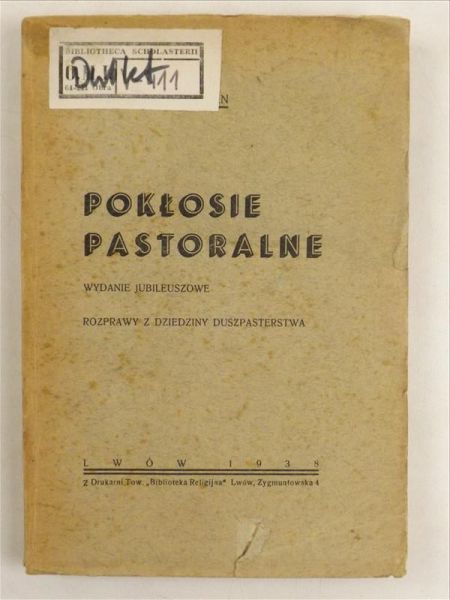 Jougan Alojzy - Pokłosie Pastoralne, 1938 r.